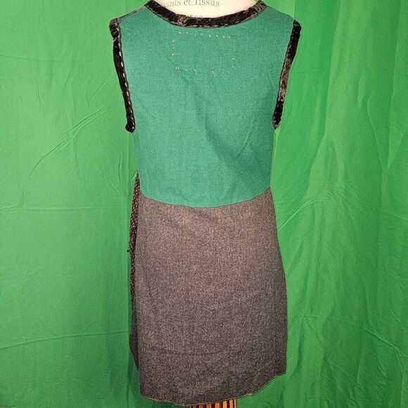 Crispina Ffrench Recycled Wool Art To Wear Dress Small Medium 1 Rare Upcycled - Picture 2 of 6